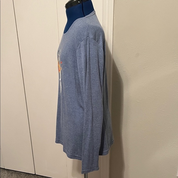 Croft & Barrow Boston Terriers Blue Long Sleeve Crew Neck Tee | Size XXL NWT - Picture 3 of 11